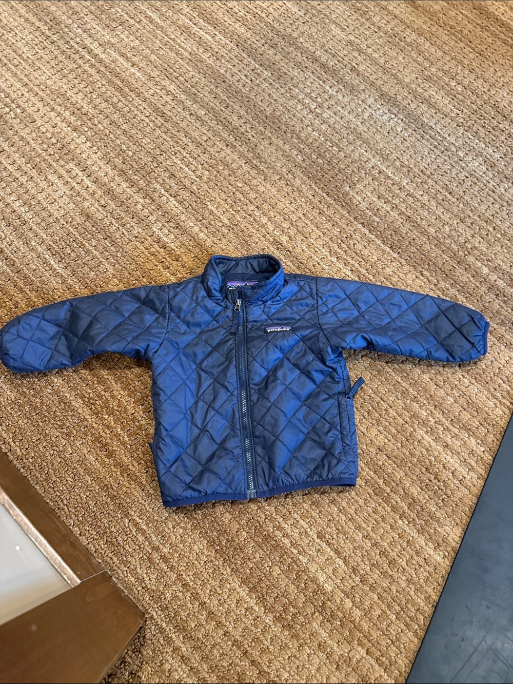 Patagonia Kids Navy Quilted Puffer Jacket
